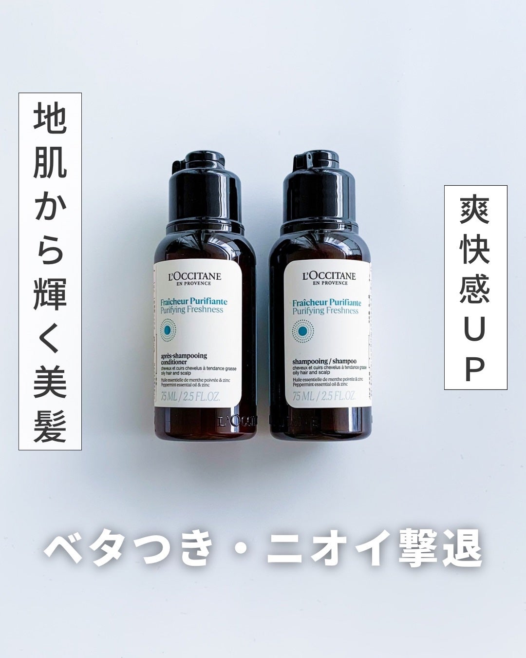 ピュアフレッシュ シャンプー/ コンディショナー/L'OCCITANE/市販シャンプーを使ったクチコミ(1枚目)