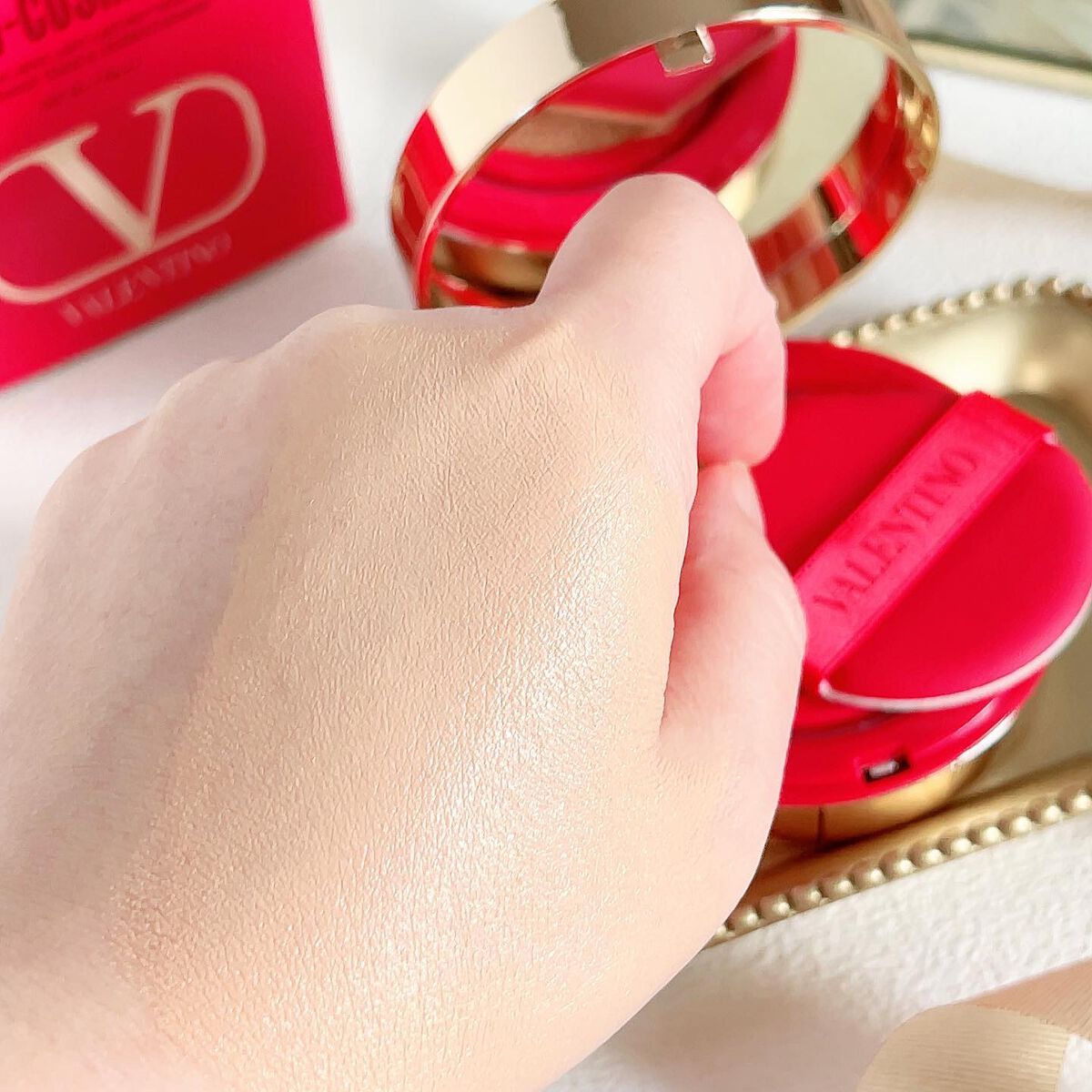 GO クッション/ヴァレンティノ ビューティ/クッションファンデーションを使ったクチコミ(8枚目)