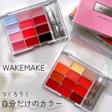 ソフトカラーリングリップパレット 02 PEAK PEACH GLOWING/WAKEMAKE/口紅を使ったクチコミ（1枚目）