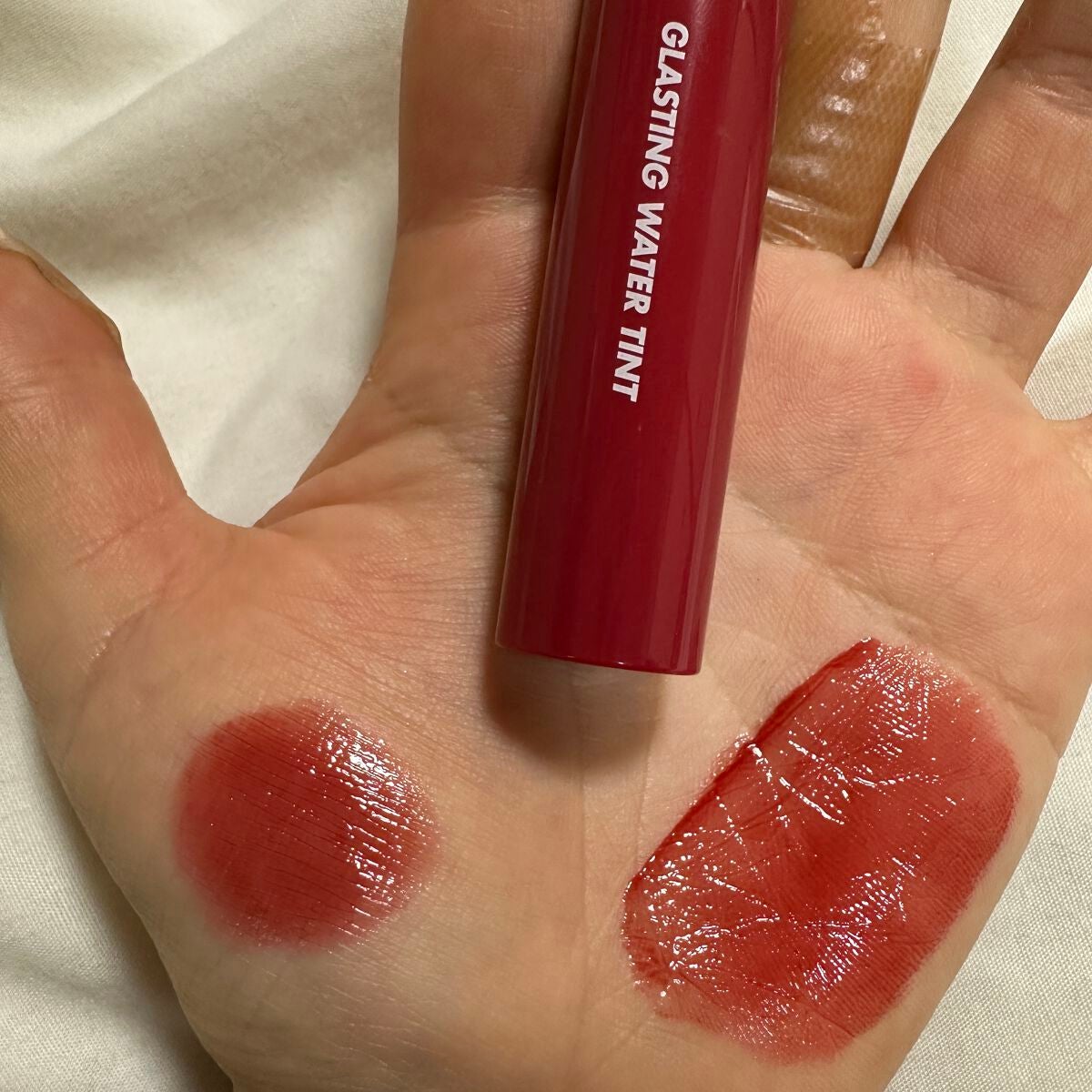 グラスティングウォーターティント/rom&nd/リップティントを使ったクチコミ(2枚目)