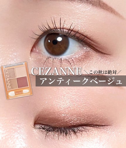 ベージュトーンアイシャドウ/CEZANNE/アイシャドウパレットを使ったクチコミ(1枚目)
