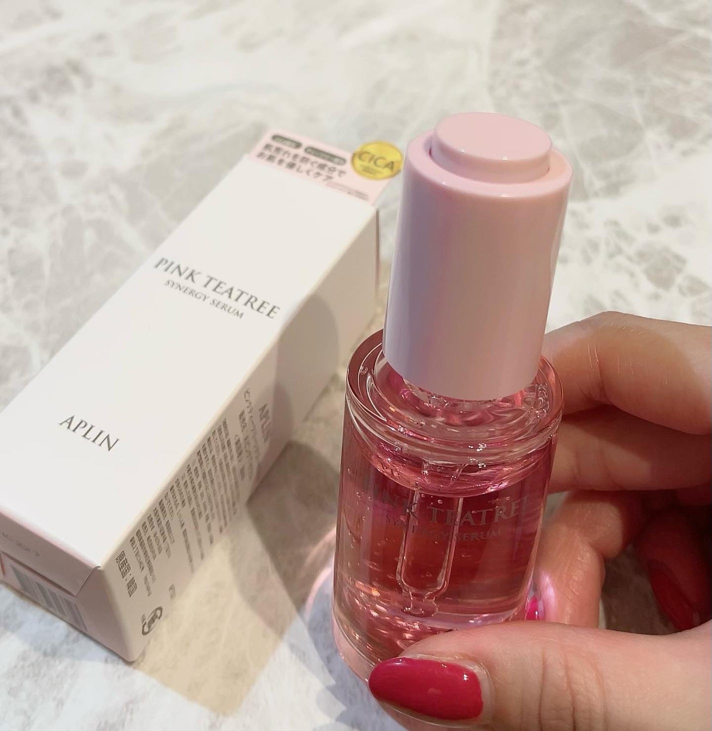 ピンクティーツリーシナジーセラム/APLIN/美容液を使ったクチコミ(2枚目)