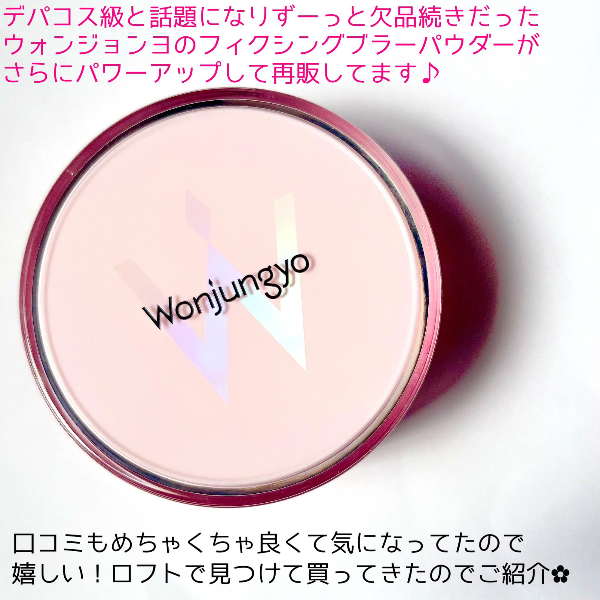 ウォンジョンヨ フィクシングブラーパウダー N/Wonjungyo/ルースパウダーを使ったクチコミ（2枚目）