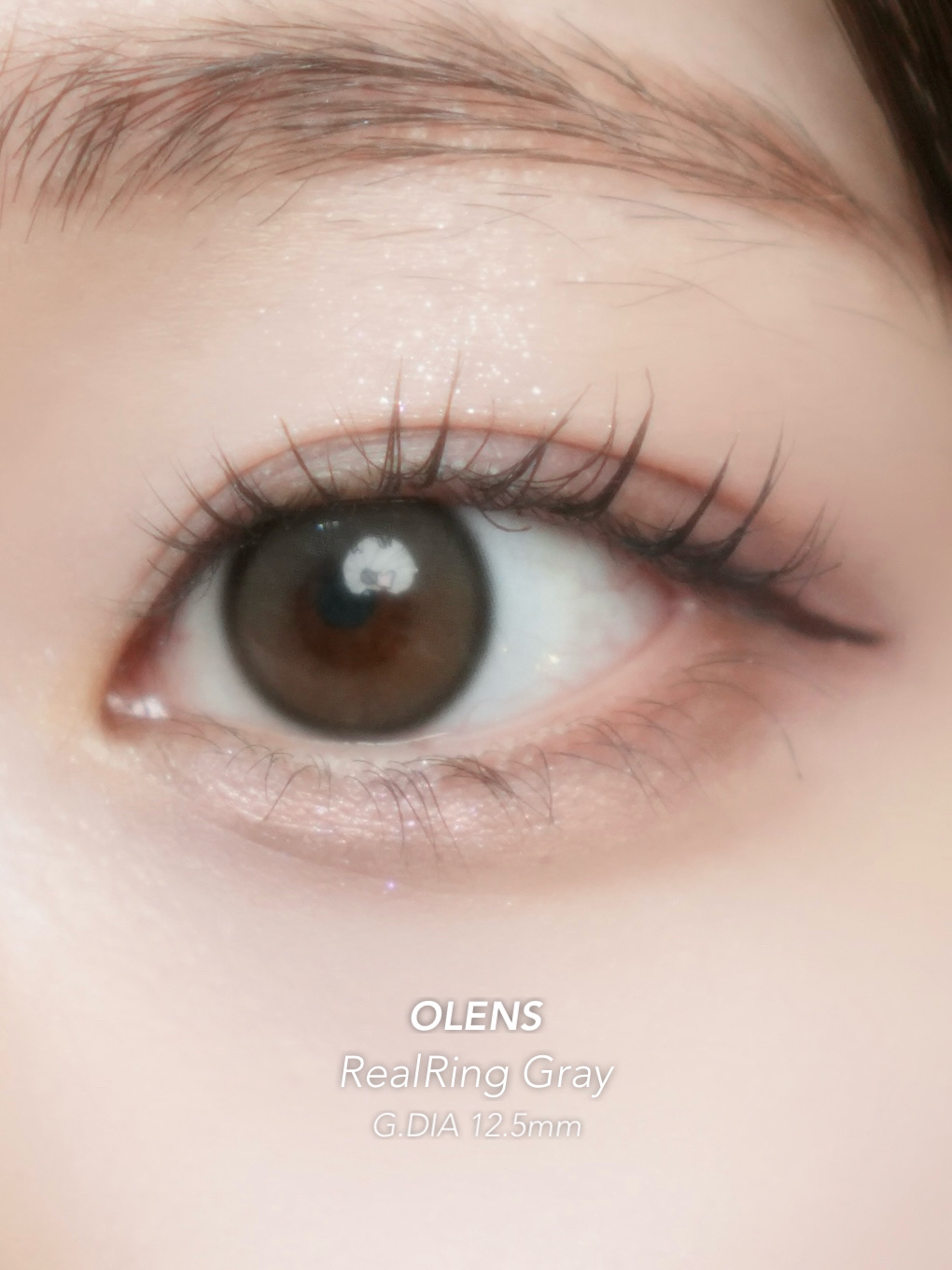 Moonrise Dew Gray/POPLENS/１ヶ月（１MONTH）カラコンを使ったクチコミ（3枚目）