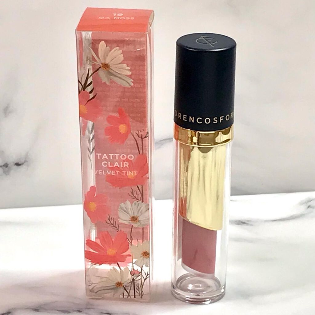 タトゥーベルベットティント #19 モス/フォレンコス/リップティントを使ったクチコミ（2枚目）