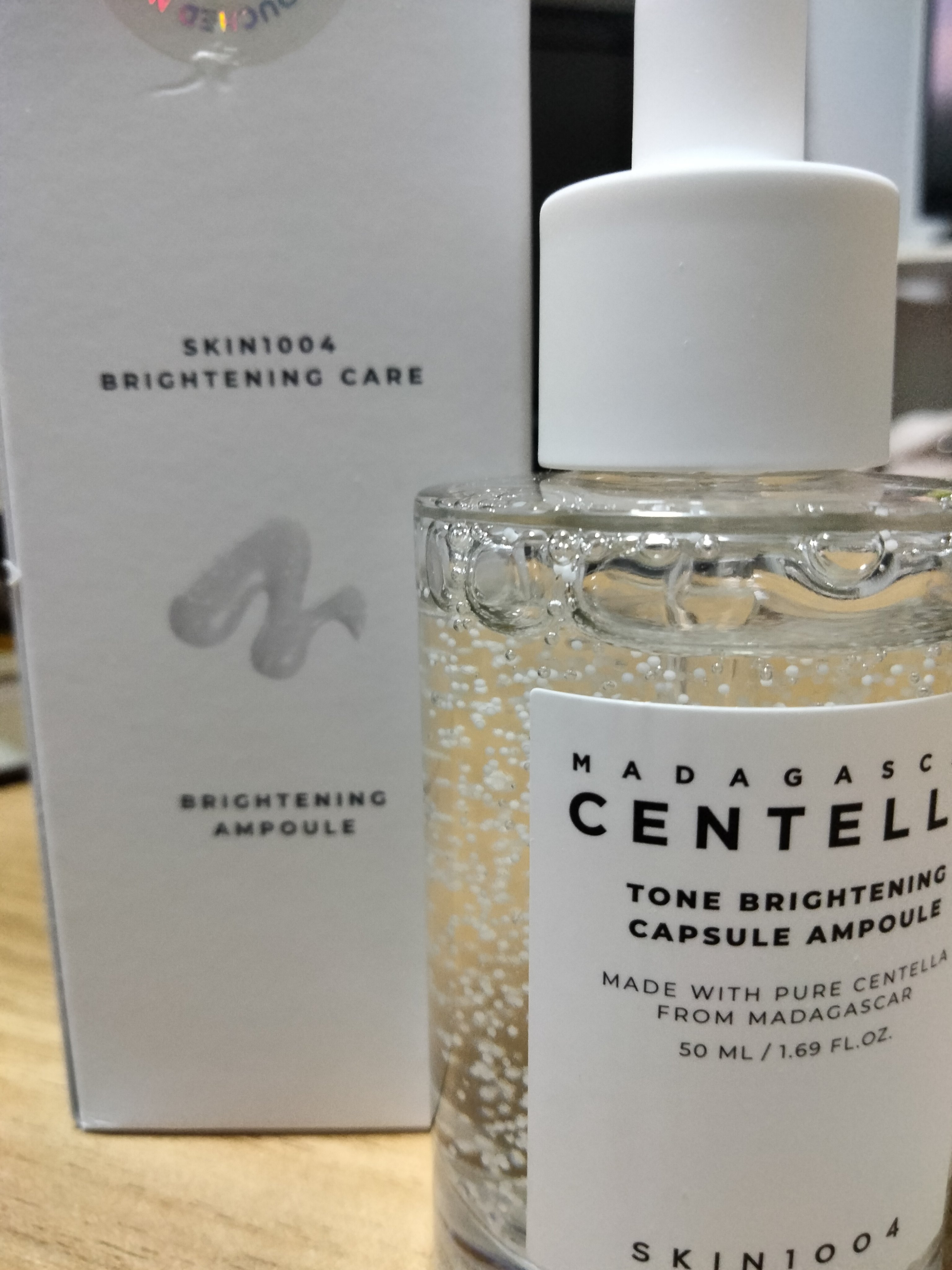トーンブライトニング カプセルアンプル/SKIN1004/美容液を使ったクチコミ（1枚目）