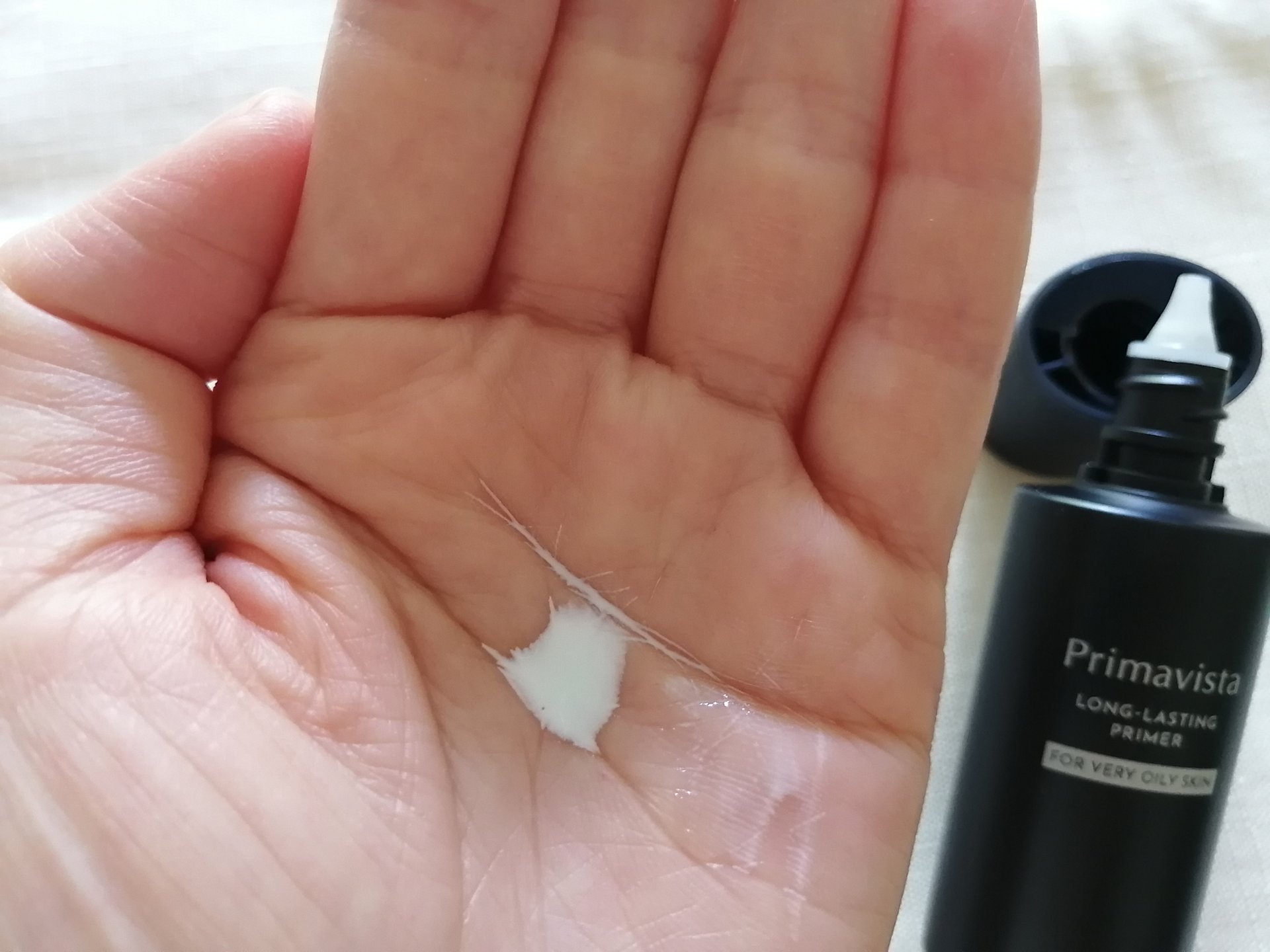 スキンプロテクトベース＜皮脂くずれ防止＞ 超オイリー肌用/プリマヴィスタ/化粧下地を使ったクチコミ（3枚目）