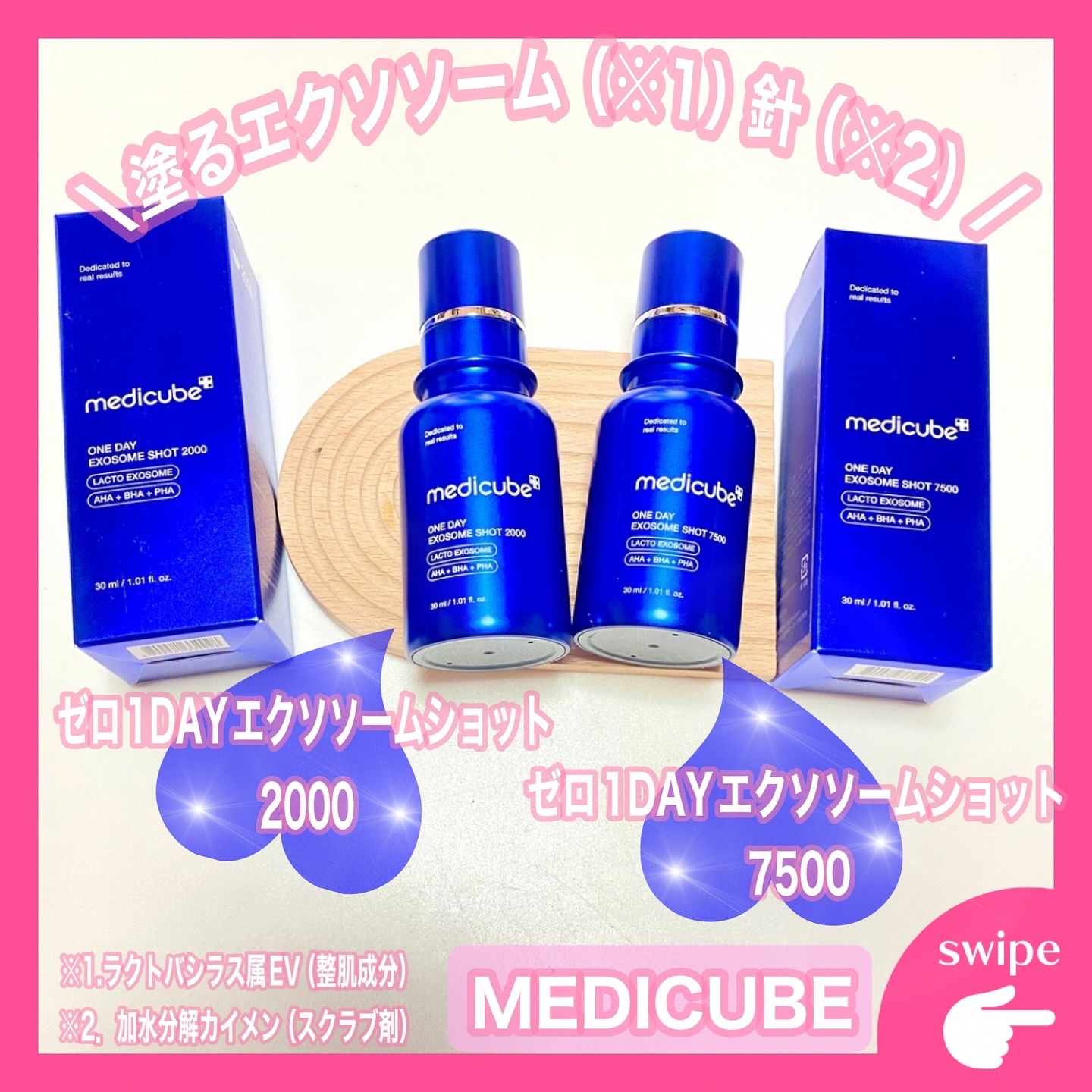 ゼロ1DAYエクソソームショット2000/MEDICUBE/美容液を使ったクチコミ（1枚目）