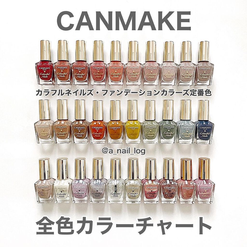 カラフルネイルズ/キャンメイク/マニキュアを使ったクチコミ（1枚目）