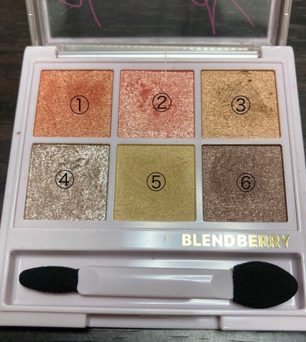 オーラクリエイション/BLEND BERRY/アイシャドウパレットを使ったクチコミ(2枚目)