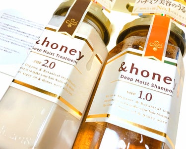 ディープモイスト シャンプー1.0／ヘアトリートメント2.0/&honey/シャンプー・コンディショナーを使ったクチコミ（1枚目）