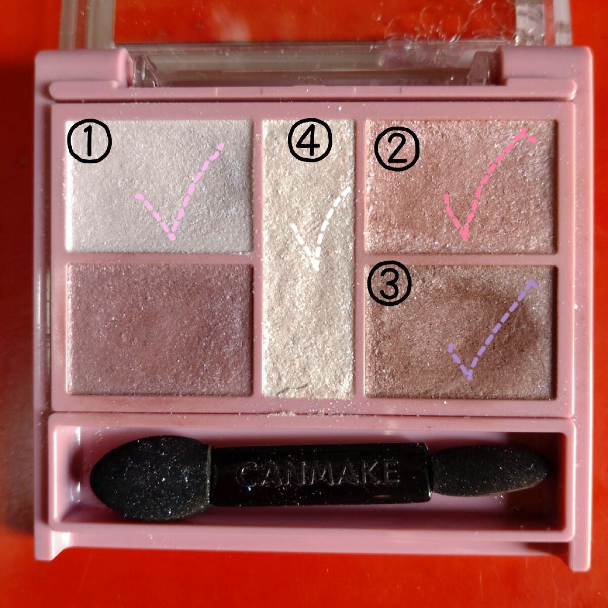 パーフェクトスタイリストアイズ/キャンメイク/アイシャドウパレットを使ったクチコミ(2枚目)