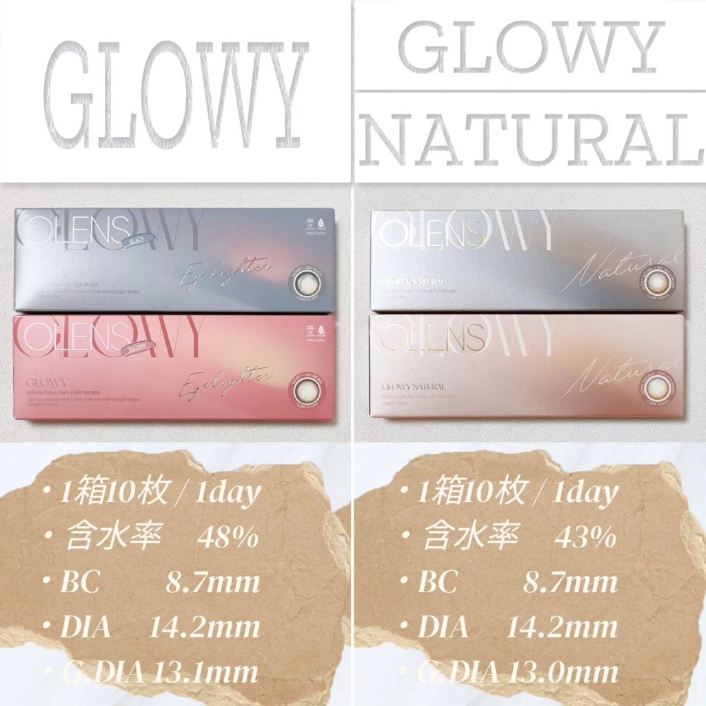 Glowy 1day/OLENS/ワンデー（１DAY）カラコンを使ったクチコミ（2枚目）