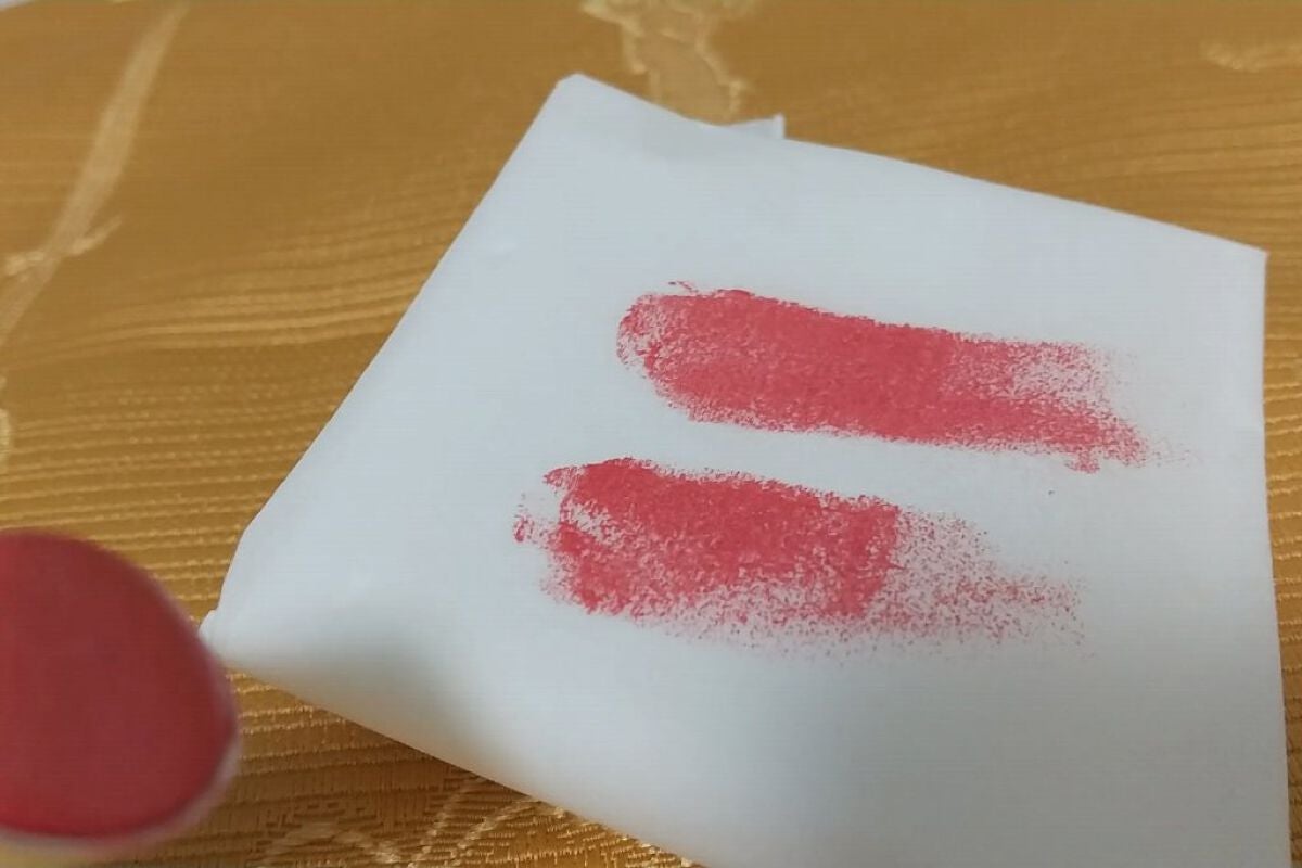 なめらか質感ひと塗りルージュ/AUBE/口紅を使ったクチコミ(2枚目)