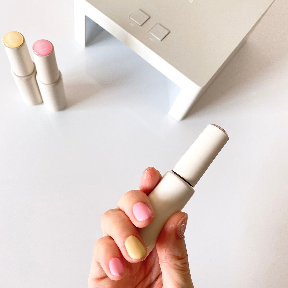 asaco on LIPS 「初お家でセルフジェルネイル色々見ましたが、なかなか口コミが無..」(5枚目)