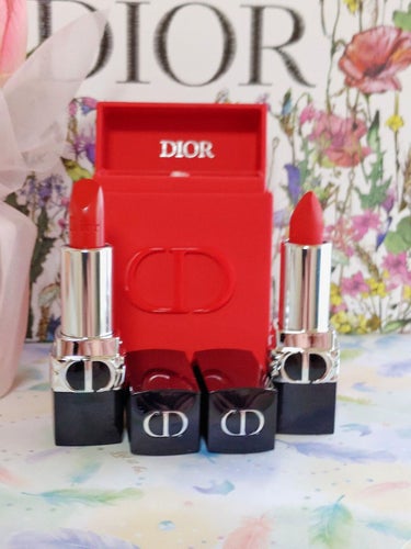 かなた on LIPS 「Dior　ミニルージュディオールセット999サテン999Vベル..」（1枚目）