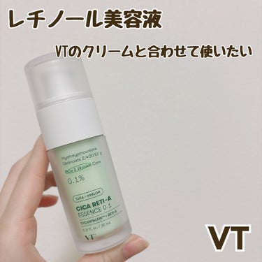 VT
シカレチA エッセンス0.1
Qoo10メガ割 2475yen

前々回のメガ割で購入しました！
VTのレチノールクリームを使っていたかでセットで使ってみたく購入

だがしかし…良さがわからない…