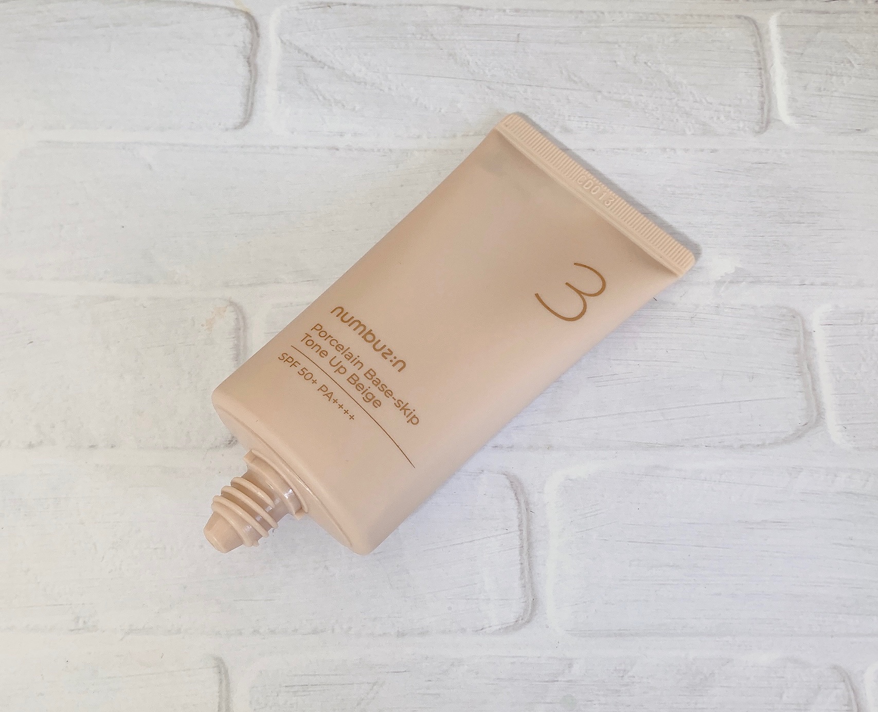 3番 ノーファンデ陶器肌トーンアップクリーム/numbuzin/化粧下地を使ったクチコミ（3枚目）