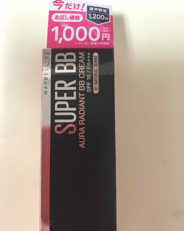 SP BB オーラ ラディアント 01 ナチュラル オークル/MAYBELLINE NEW YORK/BBクリームを使ったクチコミ（1枚目）