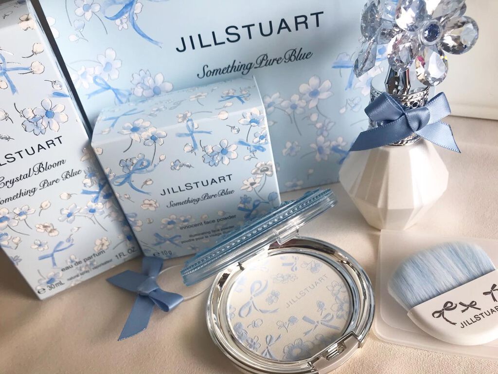 サムシングピュアブルー イノセントフェイスパウダー/JILL STUART/プレストパウダーを使ったクチコミ（1枚目）