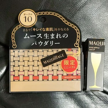 マキアージュのちっちゃいシリーズ、持ち運びに便利そうで買いました。
どっちも1300円。

ファンデ、ふわっと伸ばせる気がする…
化粧直しとしか考えていないので、スライド式のパッケージ（鏡が無い）も、ス