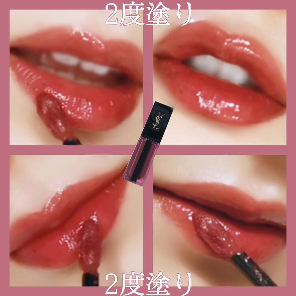 ルージュ ピュールクチュール ヴェルニ ウォーターステイン/YVES SAINT LAURENT BEAUTE/口紅を使ったクチコミ(5枚目)