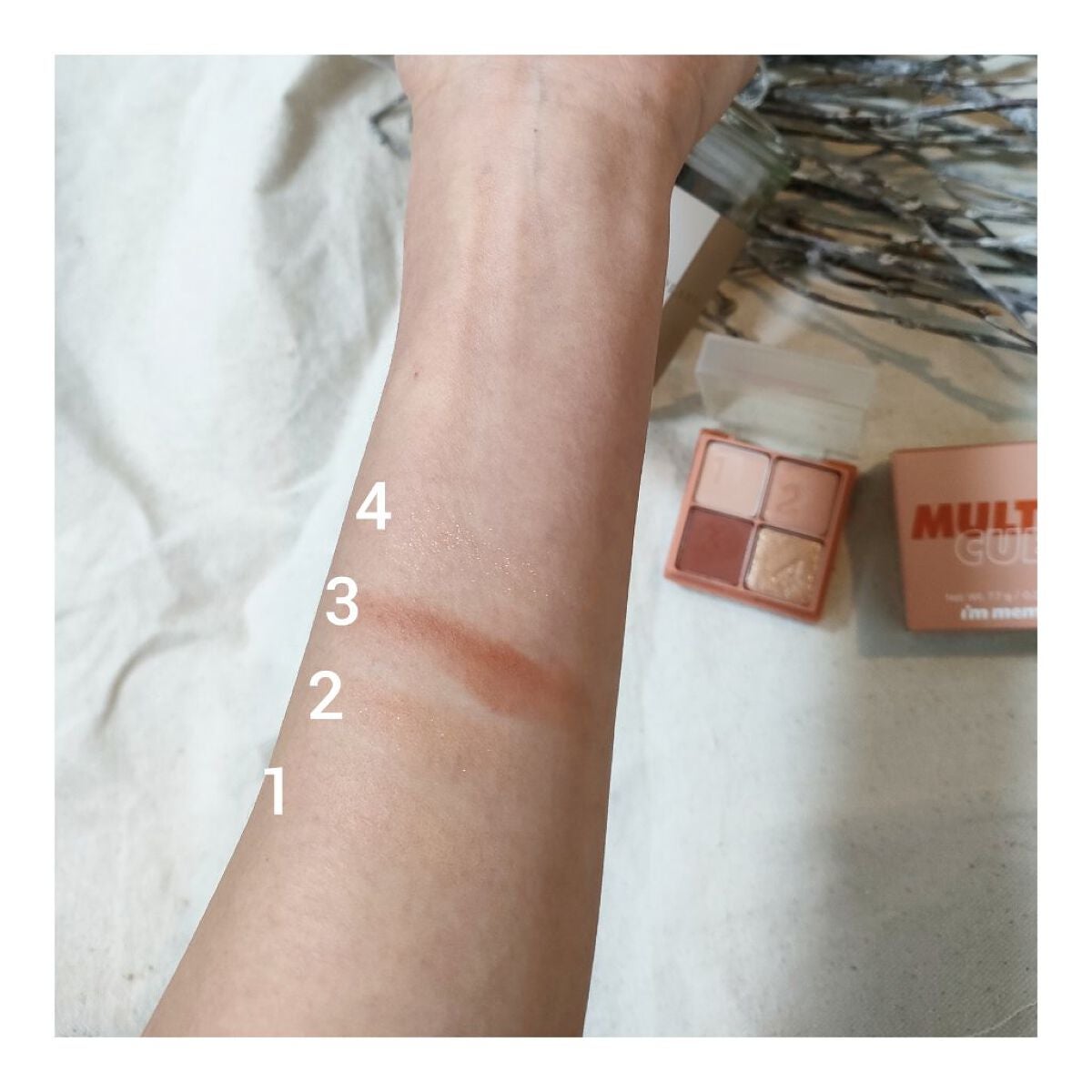 マルチキューブ/i’m meme/アイシャドウパレットを使ったクチコミ(3枚目)