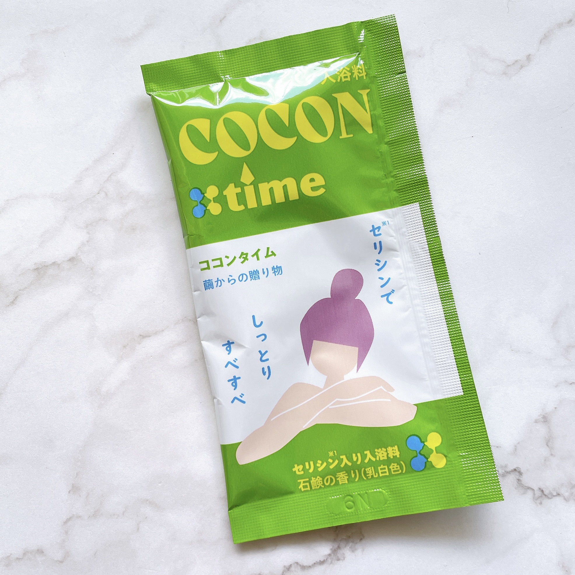 「COCON time」セリシン入り入浴料/みやびやかシリーズ/無機塩系入浴剤を使ったクチコミ（3枚目）