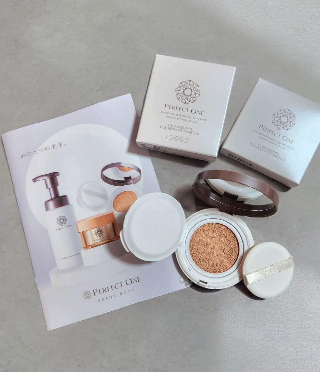 グロウ＆カバークッションファンデーション/パーフェクトワン/クッションファンデーションを使ったクチコミ（1枚目）