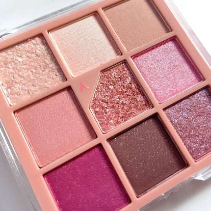 グリッターペディアアイパレット N°5オールオブダスティーローズ/unleashia/アイシャドウパレットを使ったクチコミ(3枚目)