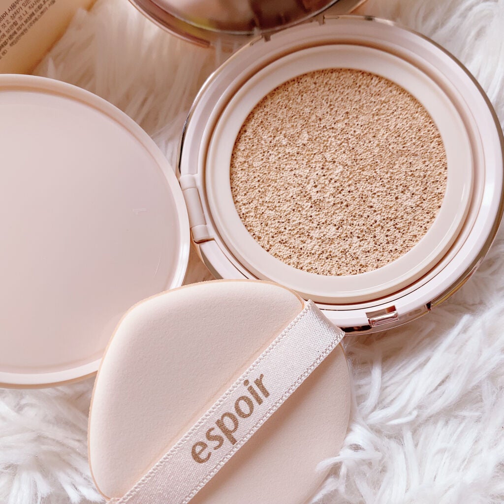 プロテーラービーグロウクッション(オールニュー)/espoir/クッションファンデーションを使ったクチコミ(2枚目)