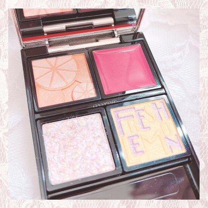 ドラマティックアイカラー (パウダー)/(クリーム) フレッシュレモン/マキアージュ/アイシャドウパレットを使ったクチコミ(2枚目)