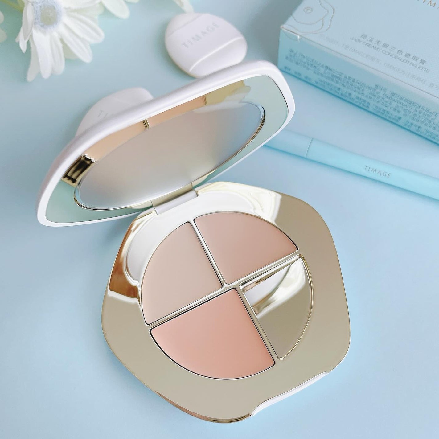 TIMAGE クリーミーコンシーラーパレット/TIMAGE/パレットコンシーラーを使ったクチコミ(2枚目)