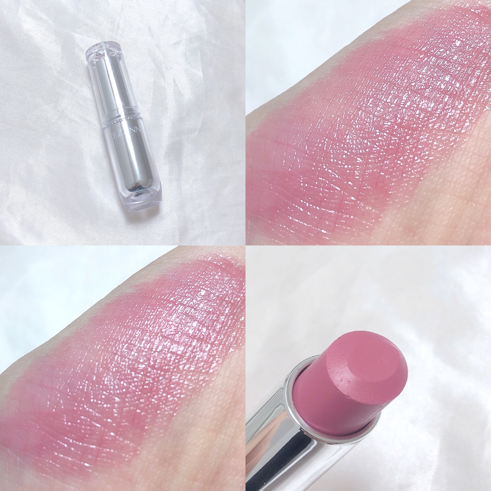 ラスティンググロスリップ RS1 ローズ系/CEZANNE/口紅を使ったクチコミ（2枚目）