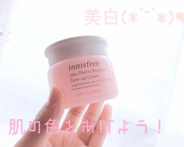 チェジュ チェリーブロッサム トーンアップクリーム/innisfree/化粧下地を使ったクチコミ（1枚目）