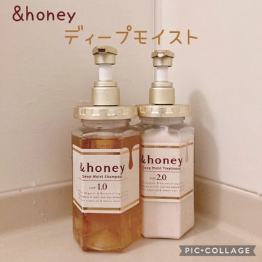 ディープモイスト シャンプー1.0／ヘアトリートメント2.0/&honey/シャンプー・コンディショナーを使ったクチコミ（1枚目）