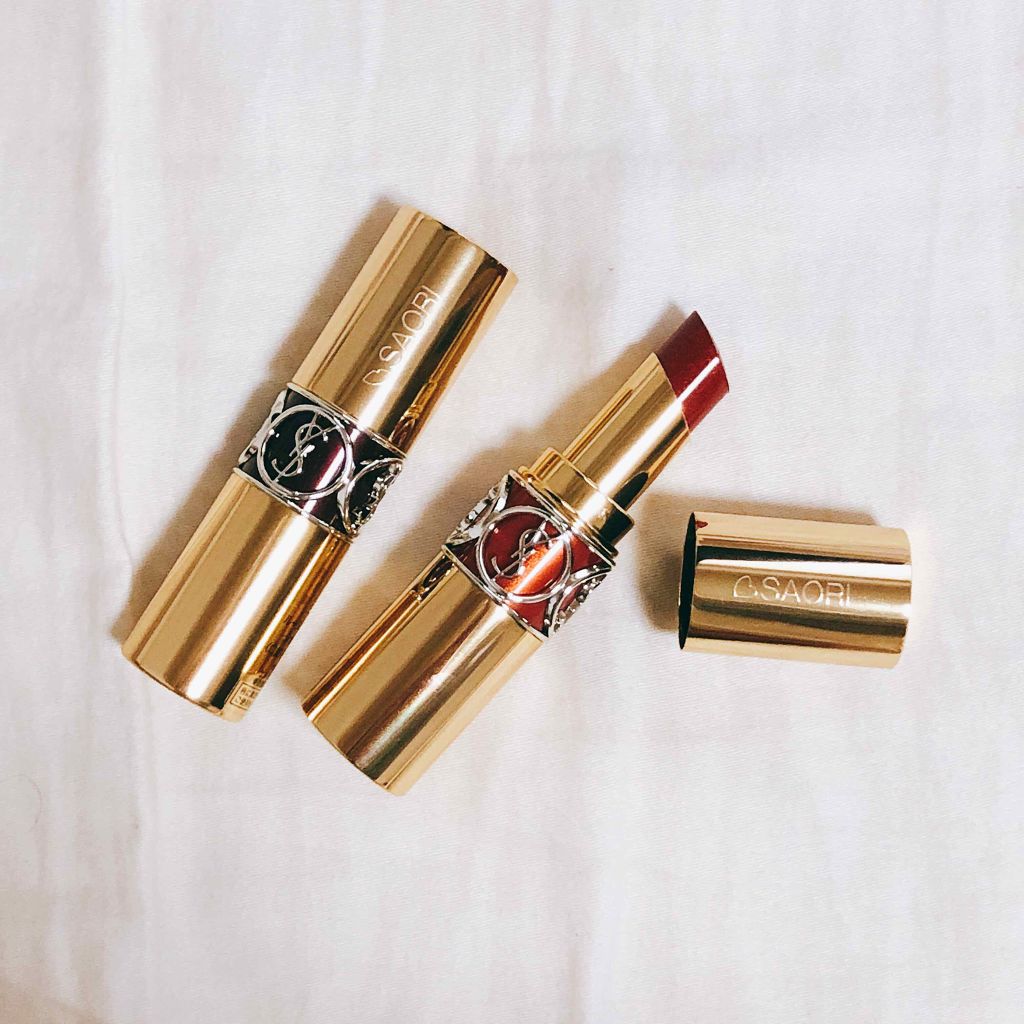 ルージュ ヴォリュプテ シャイン/YVES SAINT LAURENT BEAUTE/口紅を使ったクチコミ(1枚目)