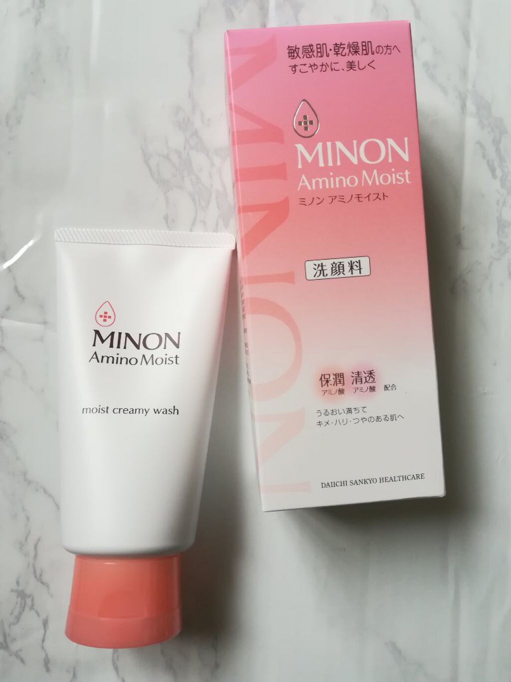 アミノモイスト モイストクリーミィ ウォッシュ/ミノン/洗顔フォームを使ったクチコミ（1枚目）