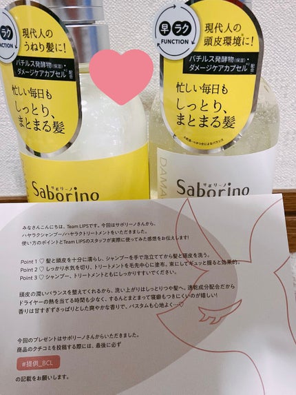 ハヤラクシャンプー モイスト/トリートメント モイスト/サボリーノ/市販シャンプーを使ったクチコミ(1枚目)