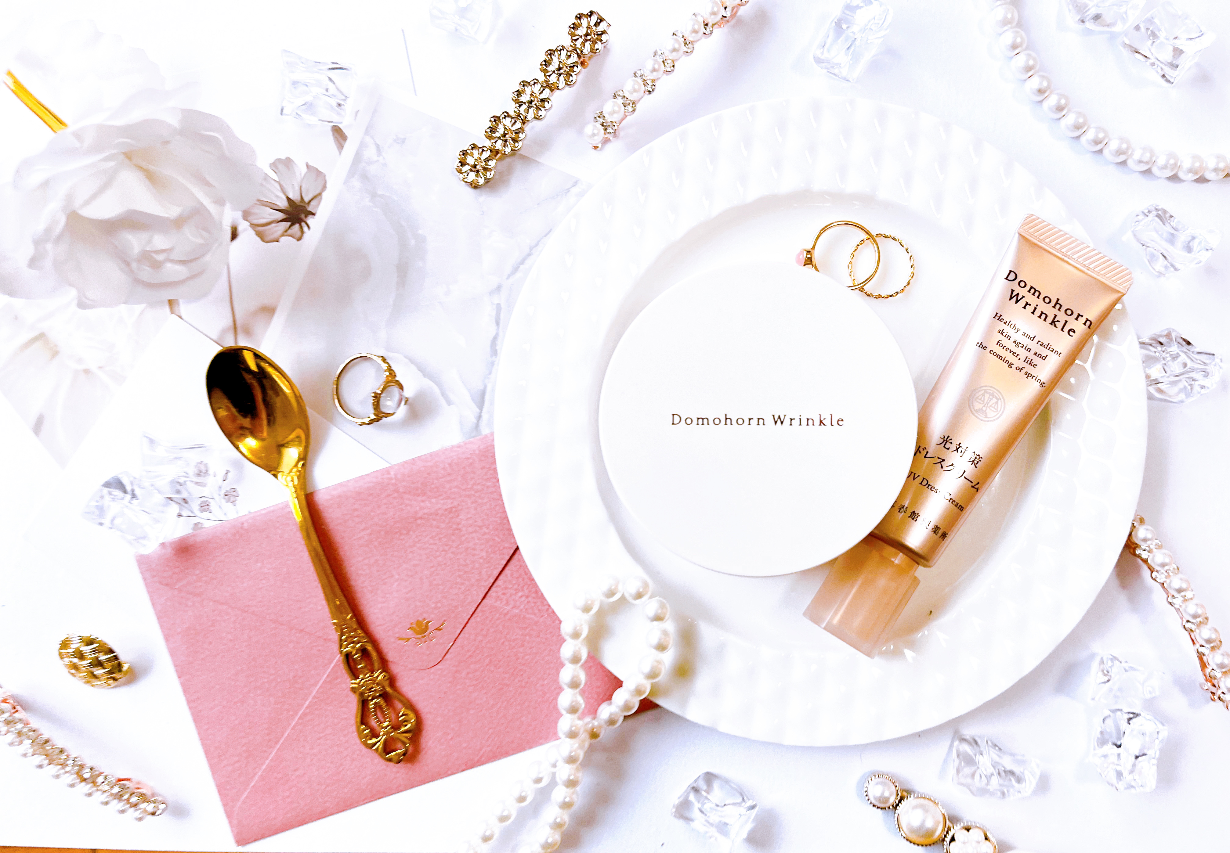 光対策 ドレスクリーム/ドモホルンリンクル/化粧下地を使ったクチコミ（1枚目）