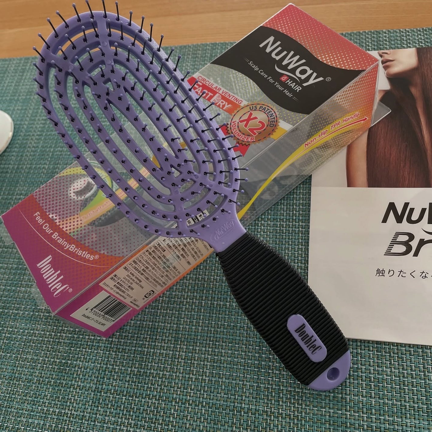 ヘアブラシ Double Cカーブ/NuWay4Hair/ヘアブラシを使ったクチコミ(1枚目)