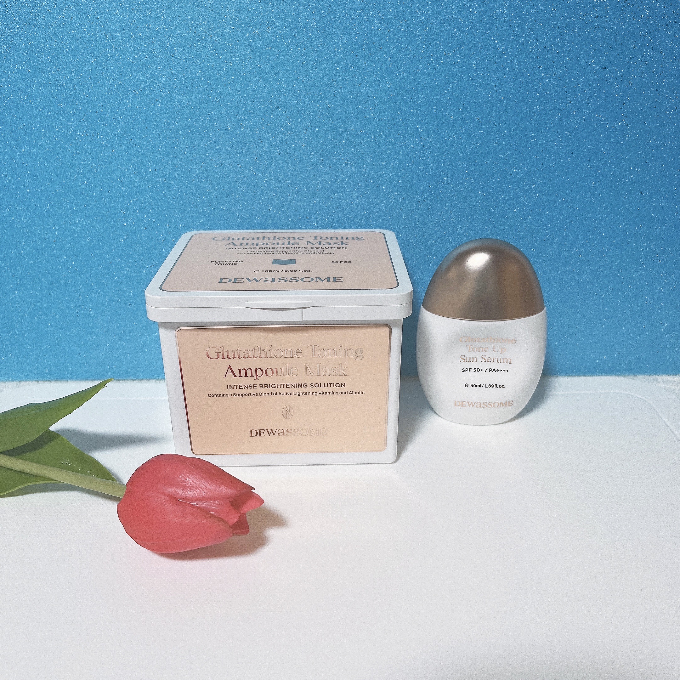 グルタチオントーンアップサンセラム/DEWASSOME/日焼け止めクリームを使ったクチコミ（1枚目）