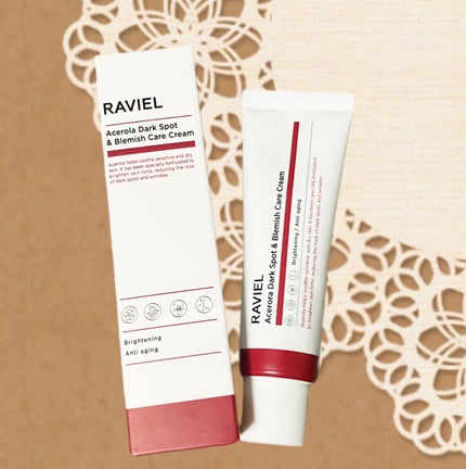 アセロラダークスポット&ブレミッシュ ケア クリーム/RAVIEL/フェイスクリームを使ったクチコミ(1枚目)