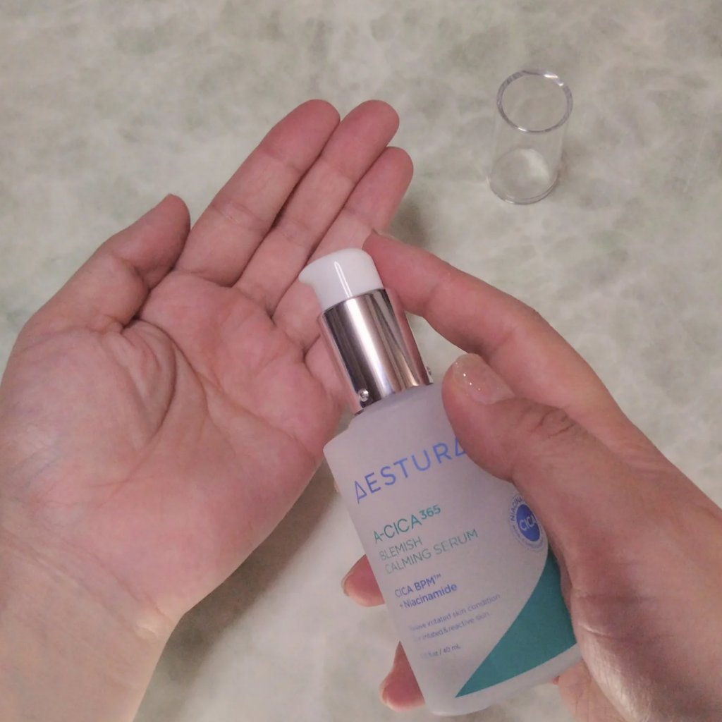 エイシカ365 ブレミッシュカーミングセラム/AESTURA/美容液を使ったクチコミ（3枚目）