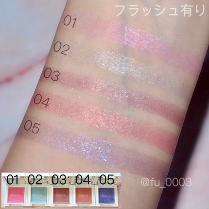 リッドフラッシュ/CHICCA/アイシャドウパレットを使ったクチコミ(4枚目)