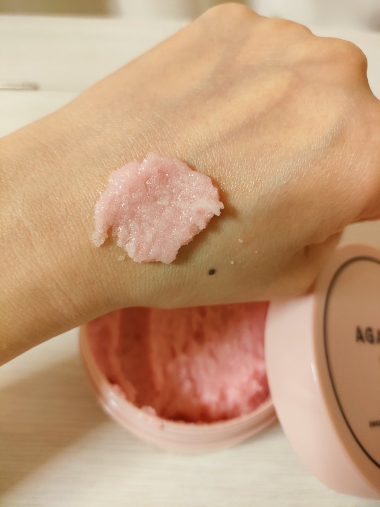 Q+Me スウィート ボム タラソ スクラブ/AGARISM/バストケア・ヒップケアを使ったクチコミ（2枚目）