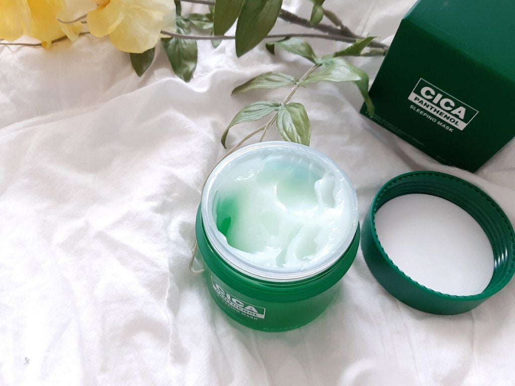 シカパンテノールスリーピングマスク/SNP/フェイスクリームを使ったクチコミ(2枚目)