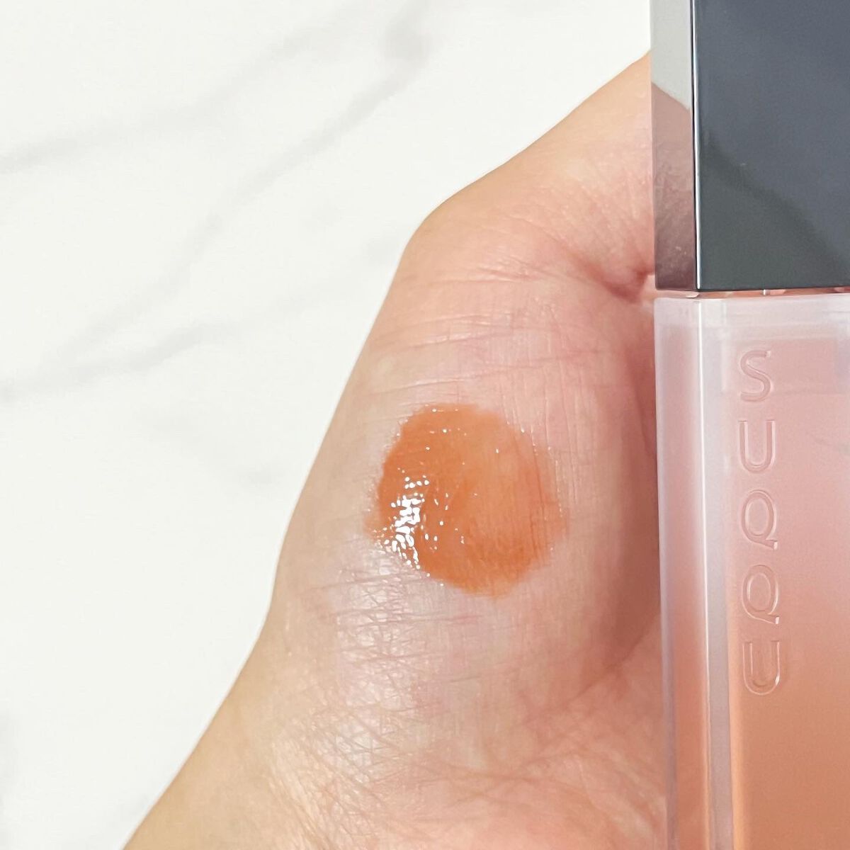 トリートメント ラッピング リップ 02 淡羽色 -AWAHANEIRO/SUQQU/口紅を使ったクチコミ（2枚目）