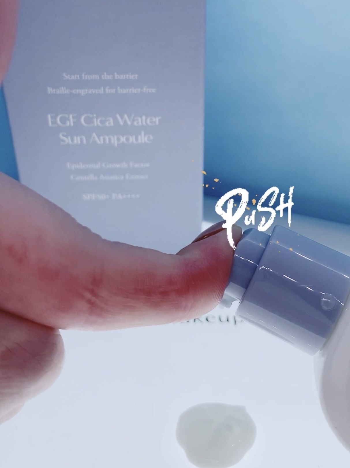 EGFシカウォーターサンアンプル/fromrier/日焼け止めローションを使ったクチコミ（2枚目）