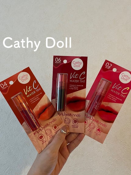Vit C ウォーターティント/CathyDoll/リップティントを使ったクチコミ(2枚目)